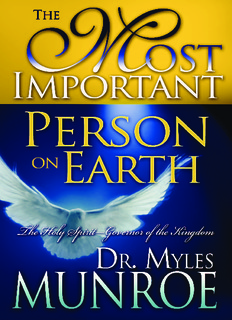 The Holy Spirit, Governor of the Kingdom by Dr. Myles Munroe